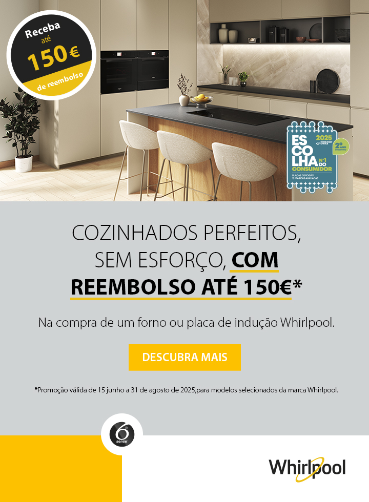 Campanha Encastre - Forno e Placa de Indução Whirlpool
